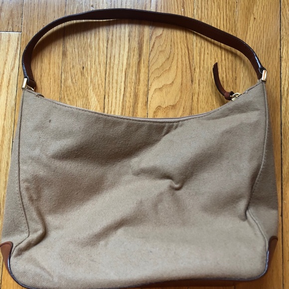 Kate Spade bag Striped interior.Leather bottom. - Picture 2 of 5